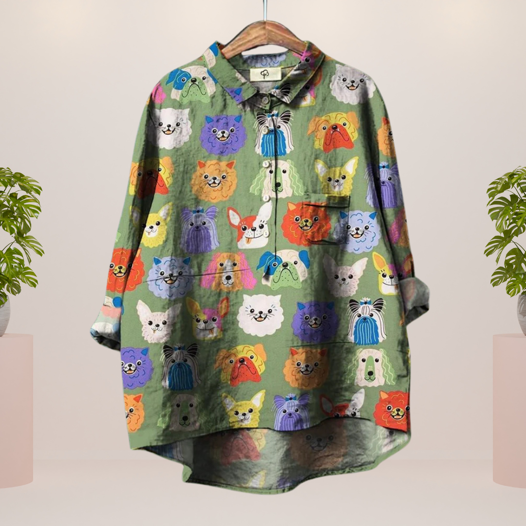 Freya | Trendy Fashionable Printed Art Shirt