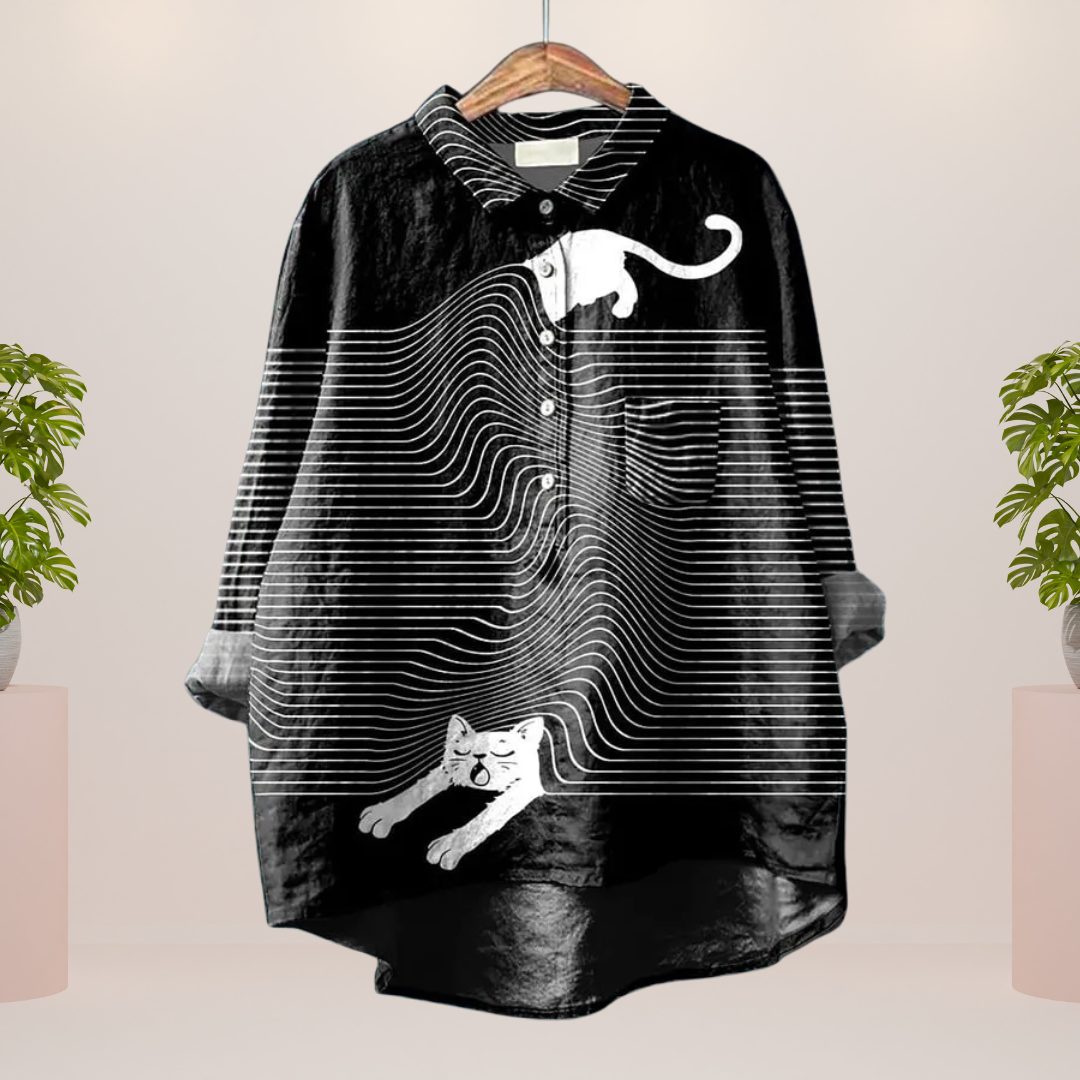 Freya | Trendy Fashionable Printed Art Shirt