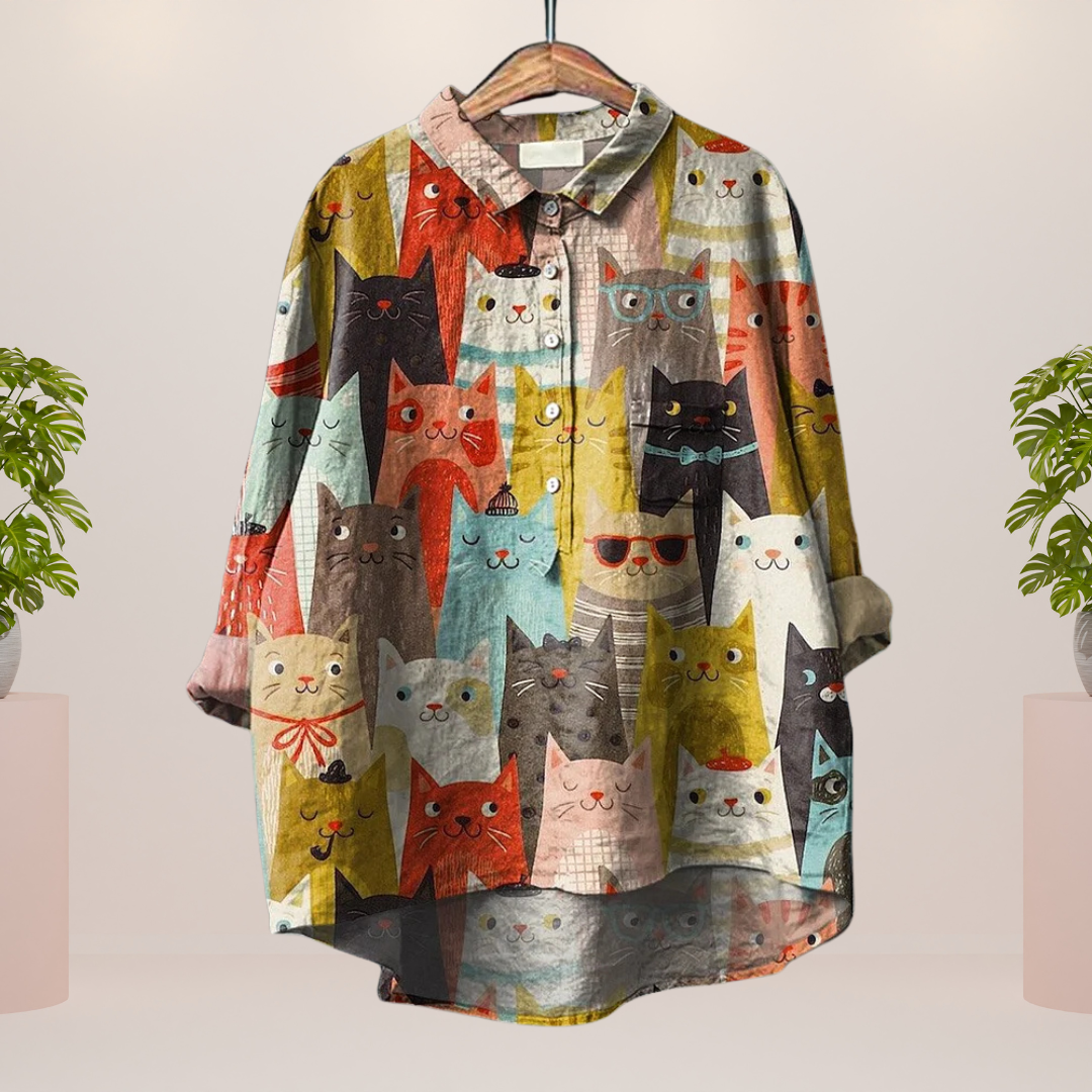 Freya | Trendy Fashionable Printed Art Shirt