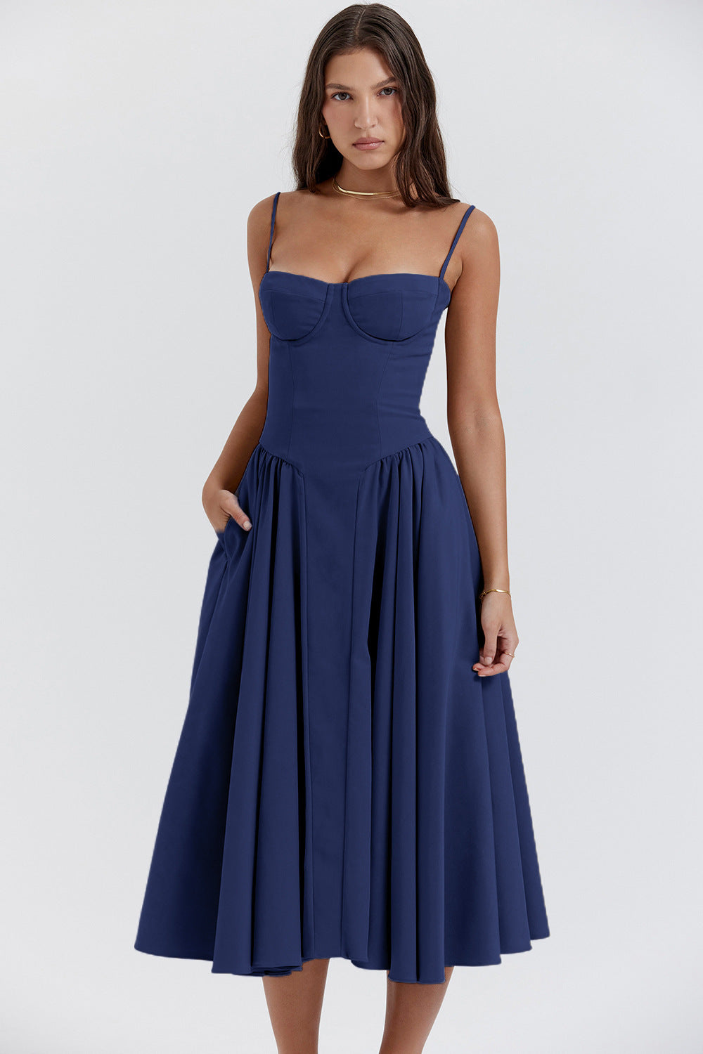 Evelyn™ | Sculpted Midi Dress