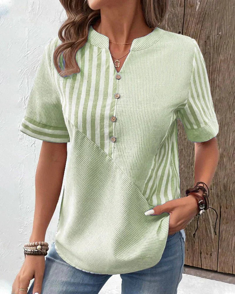 Morgan- Soft Striped Blouse