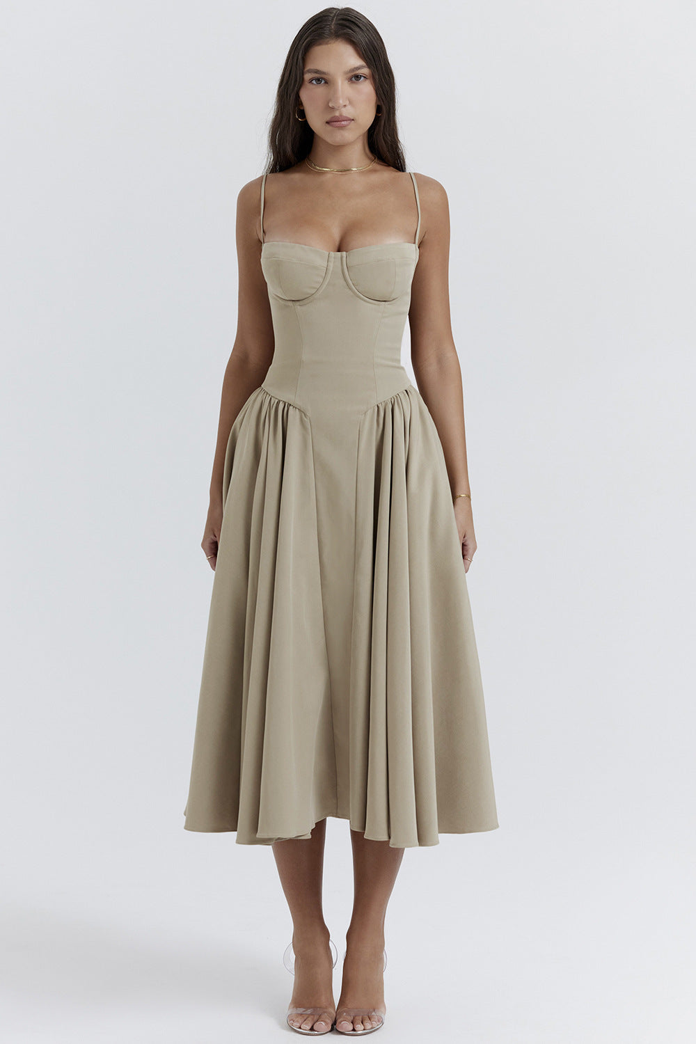 Evelyn™ | Sculpted Midi Dress