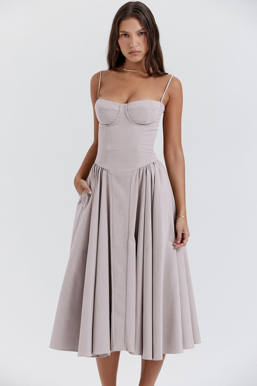 Evelyn™ | Sculpted Midi Dress