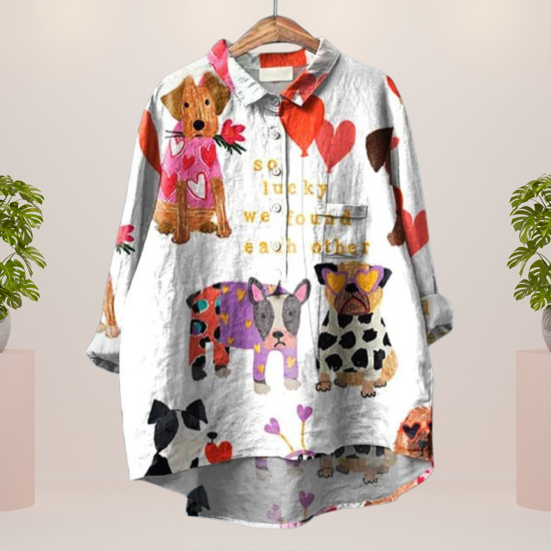 Freya | Trendy Fashionable Printed Art Shirt