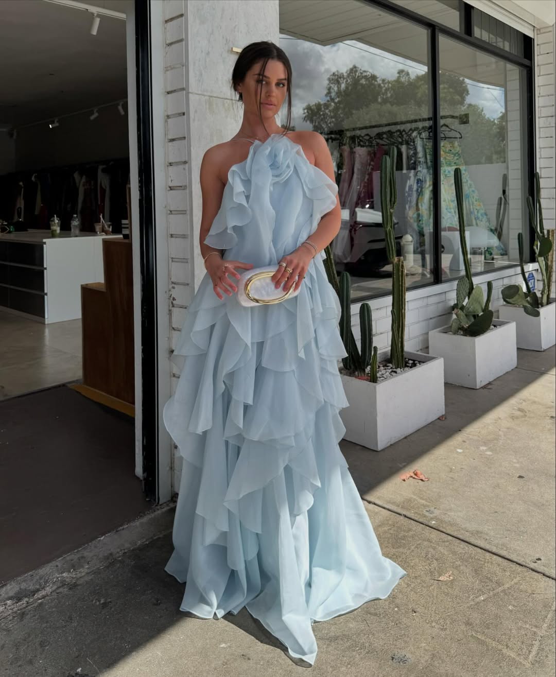 Celeste™ | Ruffled Chiffon Gown