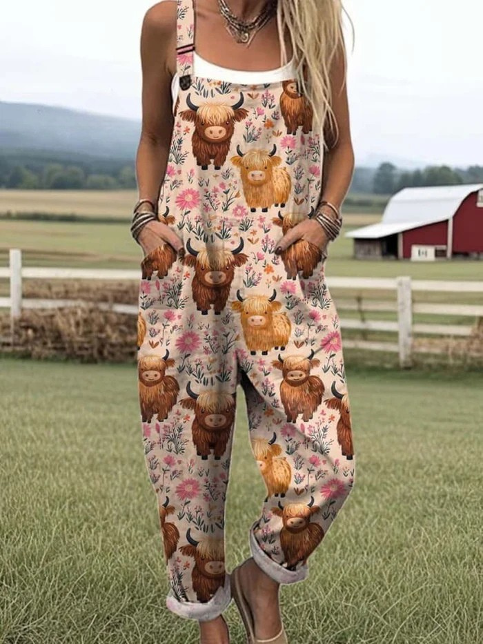 Bea™ | Playful Summer Jumpsuit with Bee Motif and Easy Fit