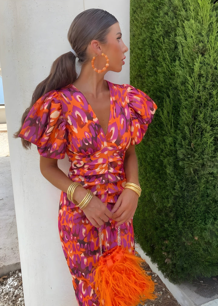 Riviera Blaze™ | Wrap Statement Dress
