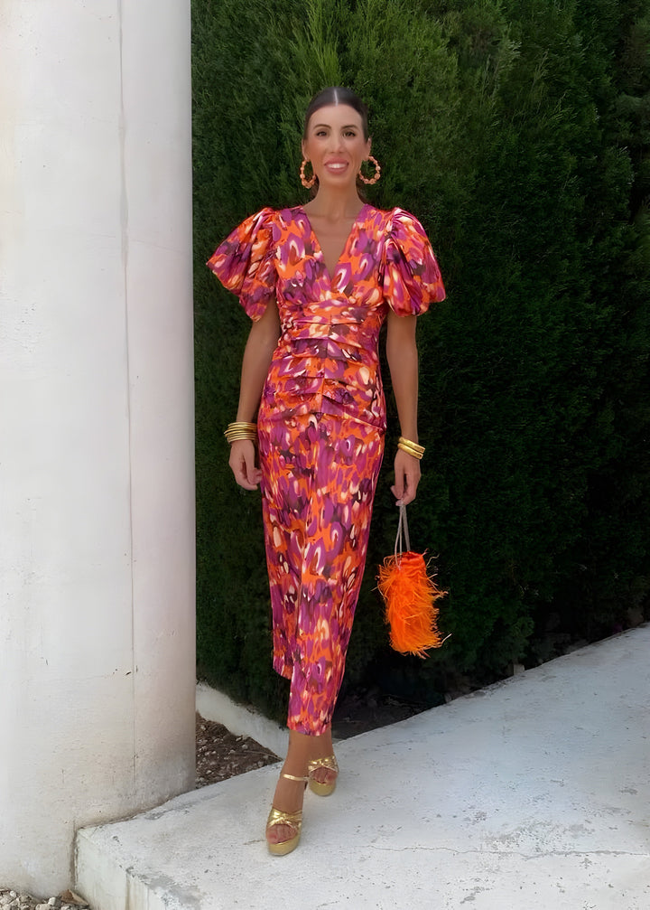 Riviera Blaze™ | Wrap Statement Dress