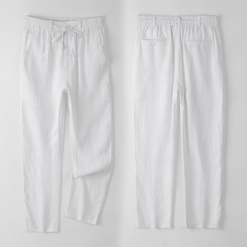 Soleto linen tailored fit chinos