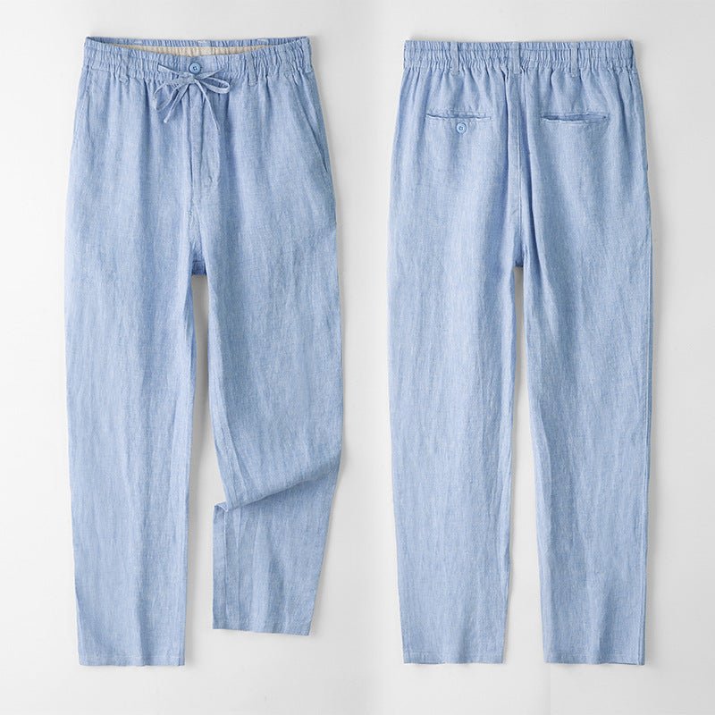 Soleto linen tailored fit chinos
