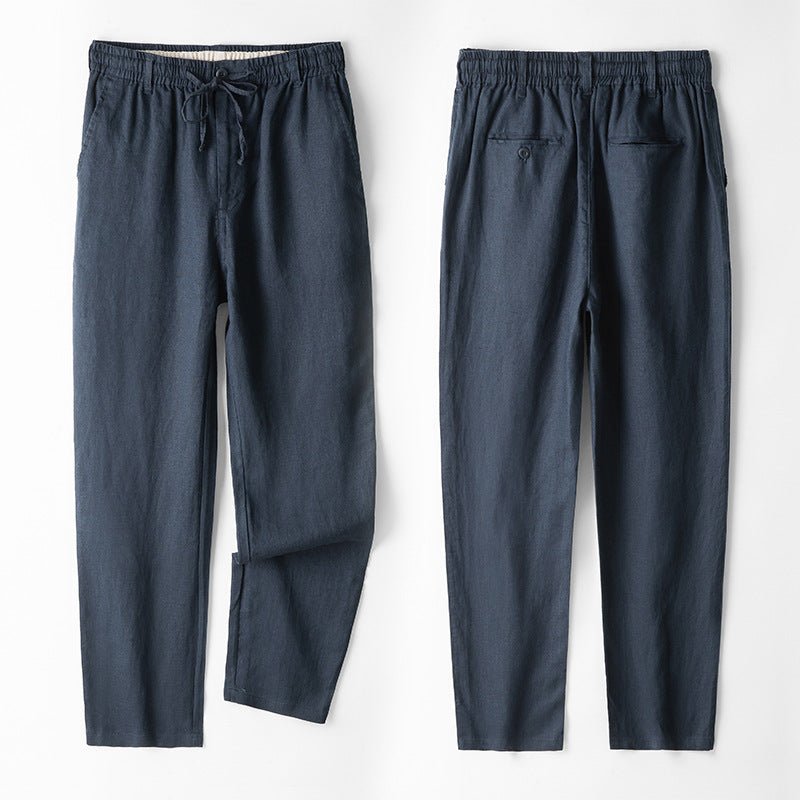 Soleto linen tailored fit chinos