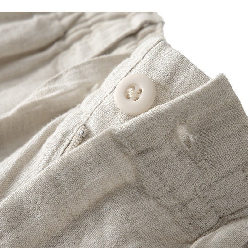 Soleto linen tailored fit chinos