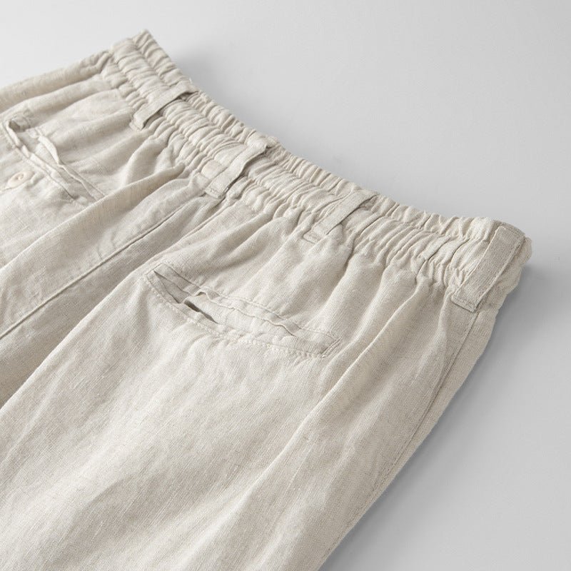 Soleto linen tailored fit chinos