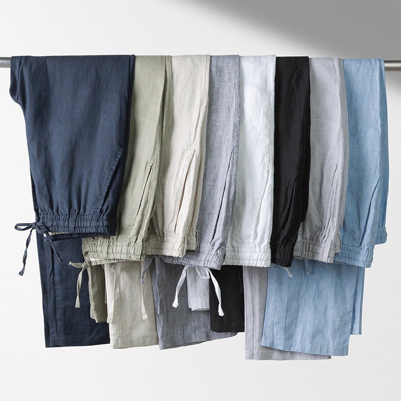 Soleto linen tailored fit chinos