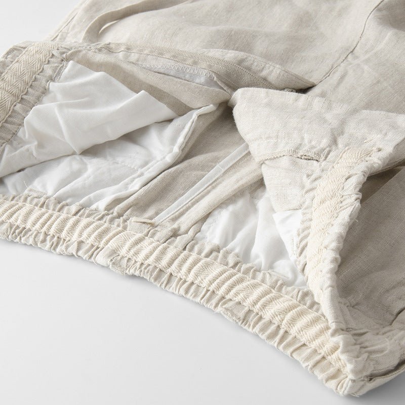Soleto linen tailored fit chinos