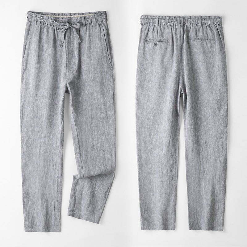 Soleto linen tailored fit chinos