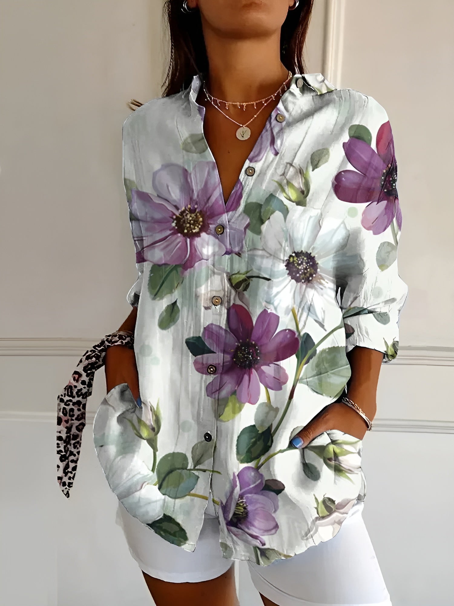 Ava | Floral Breeze Cotton Top