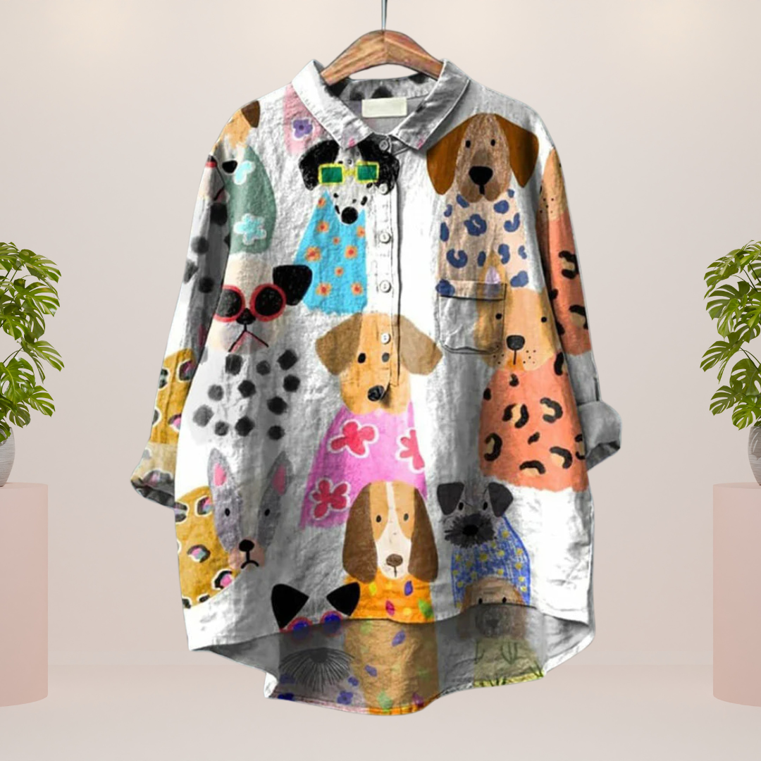 Freya | Trendy Fashionable Printed Art Shirt