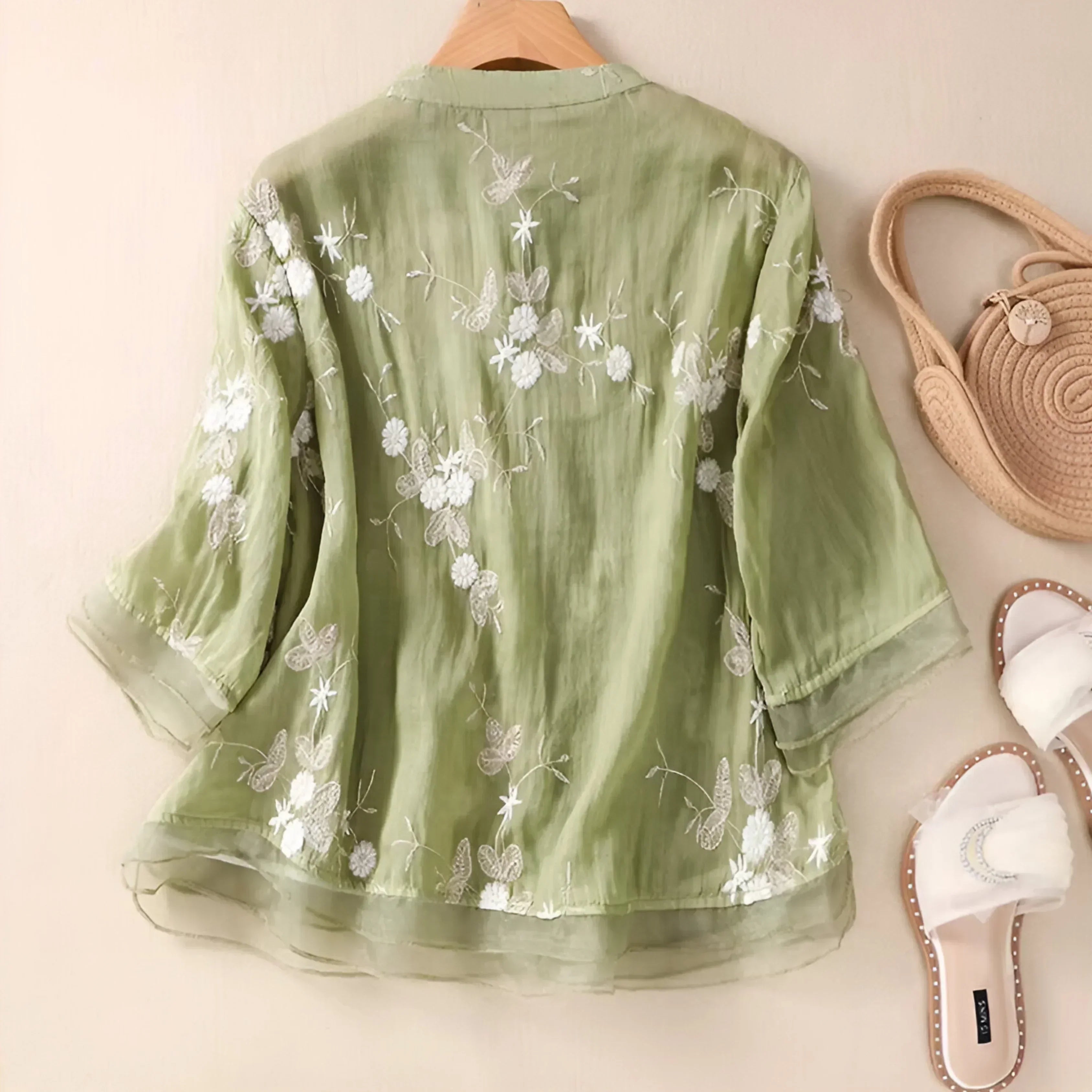 Elie - Floral Button Blouse