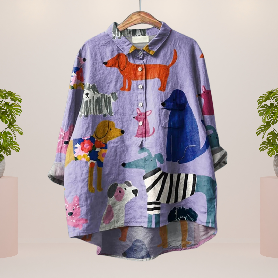 Freya | Trendy Fashionable Printed Art Shirt