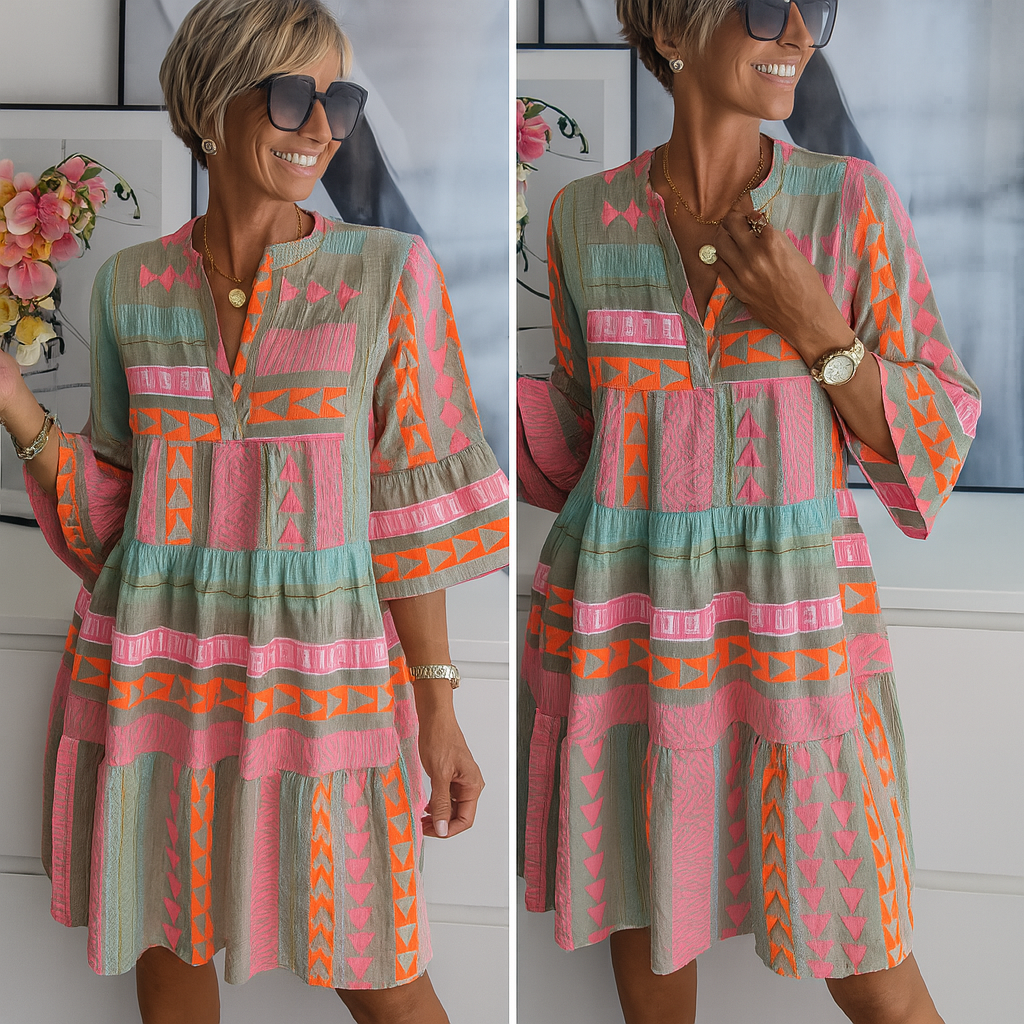 Aria™ | Embroidered Summer Escape Dress