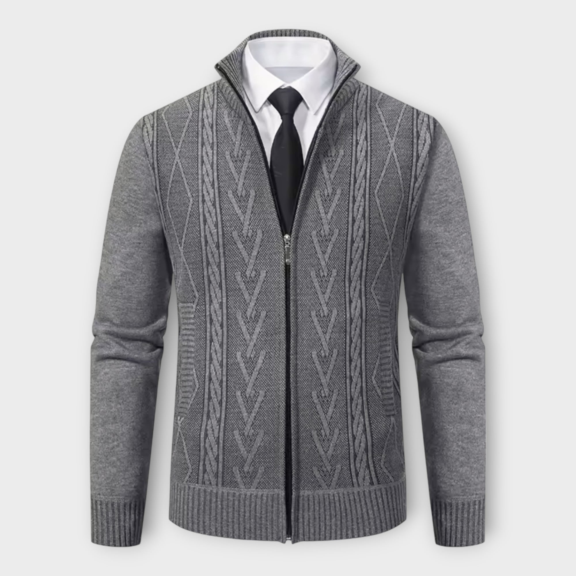 Liam - Elegant & Cashmere-Lined Cardigan