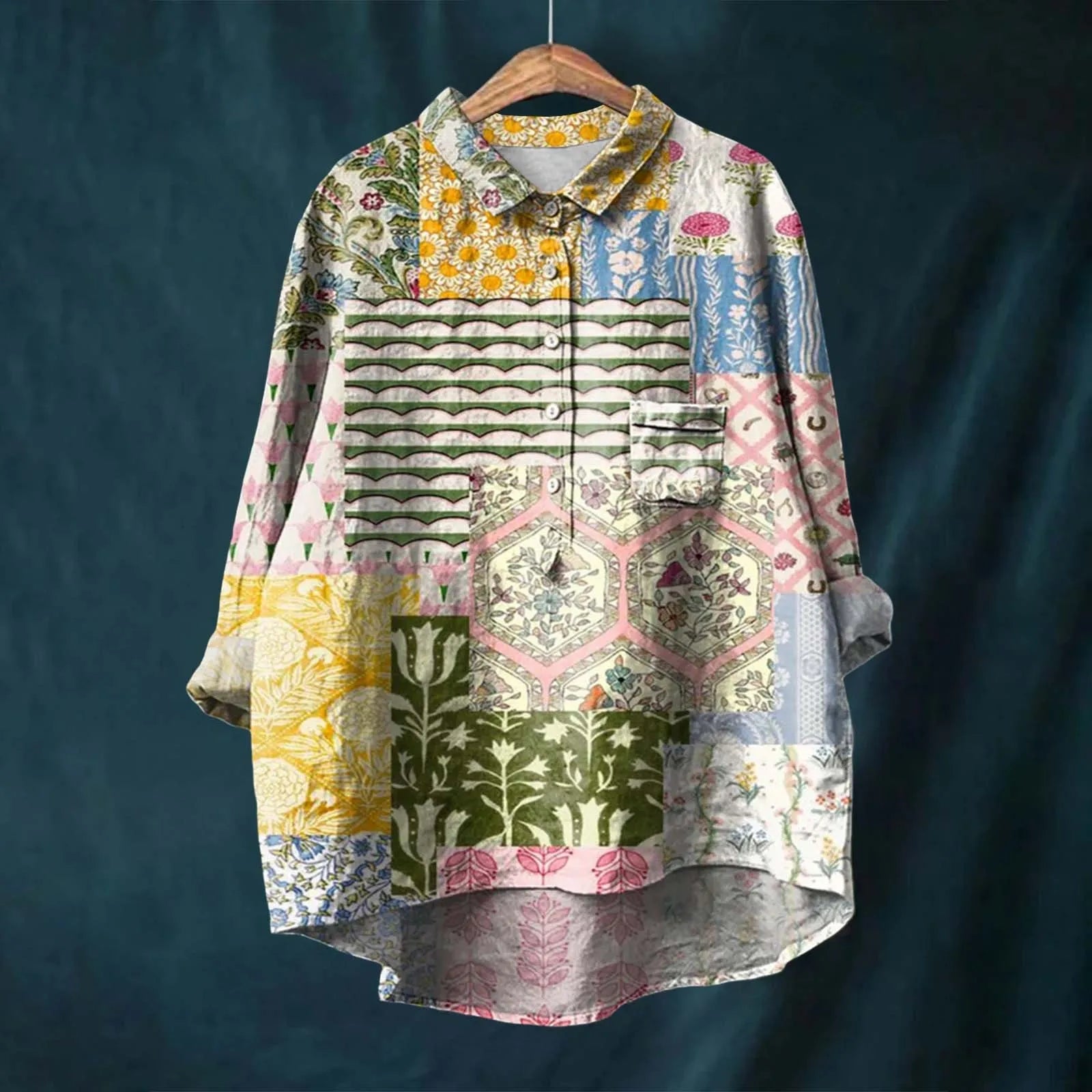 Dianne | Elegant Floral Shirt