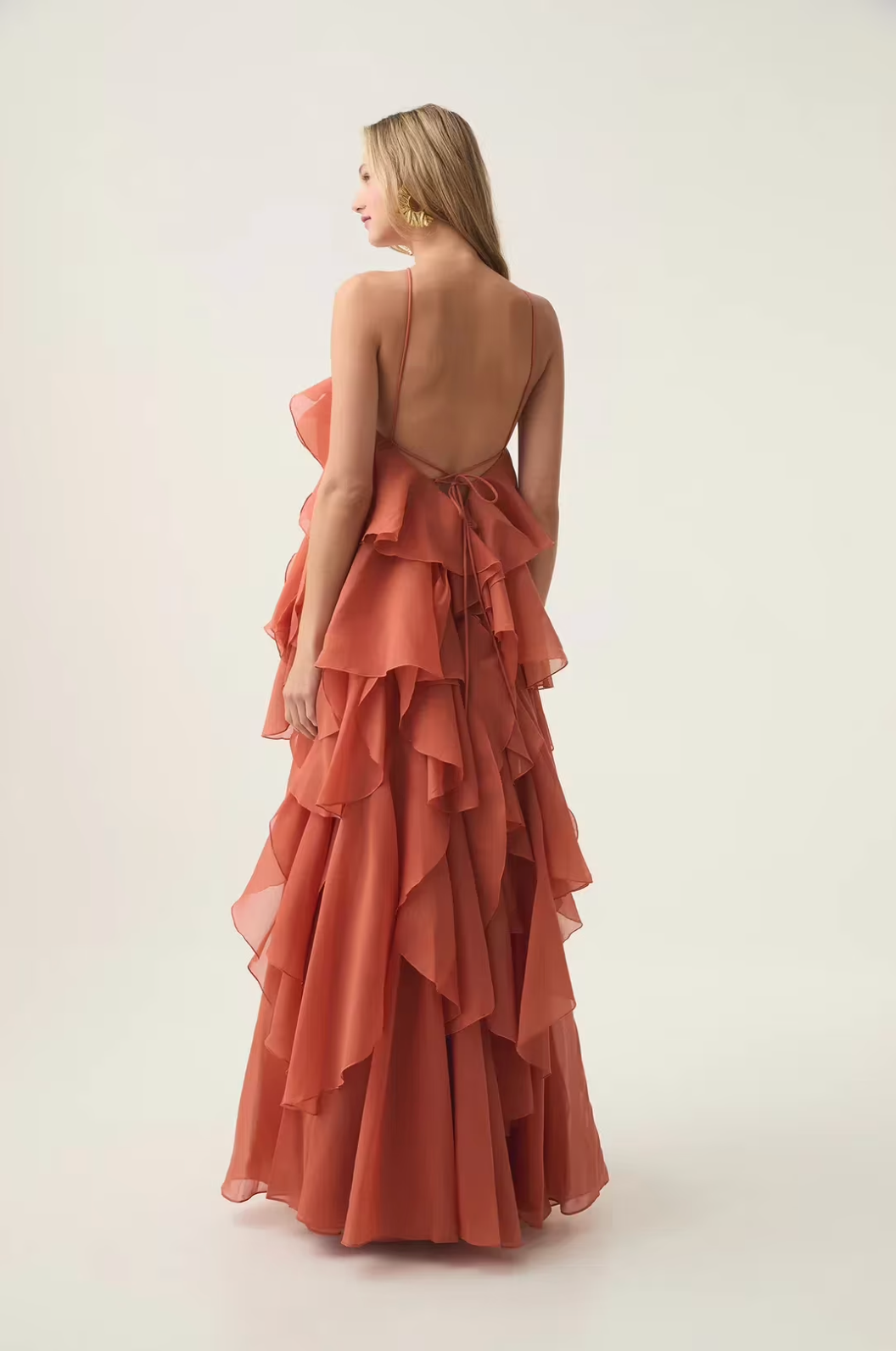 Celeste™ | Ruffled Chiffon Gown