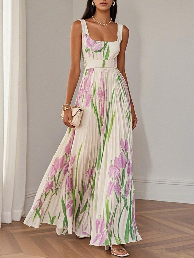 Liviana | Pleated Maxi Dress