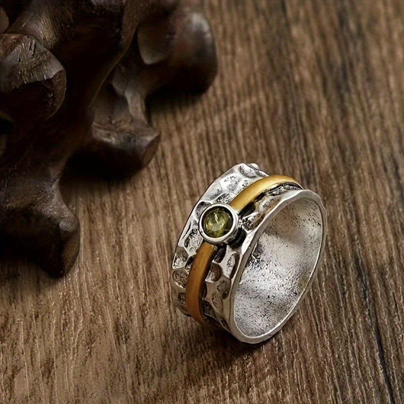 Elegant Green Zirconium Ring