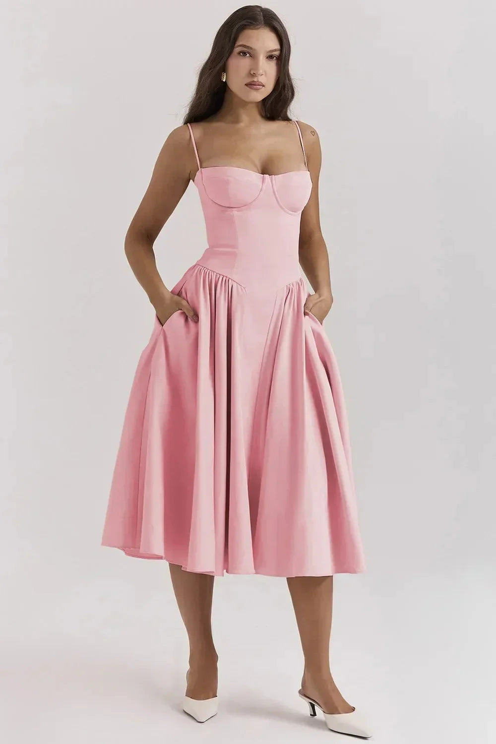 Evelyn™ | Sculpted Midi Dress