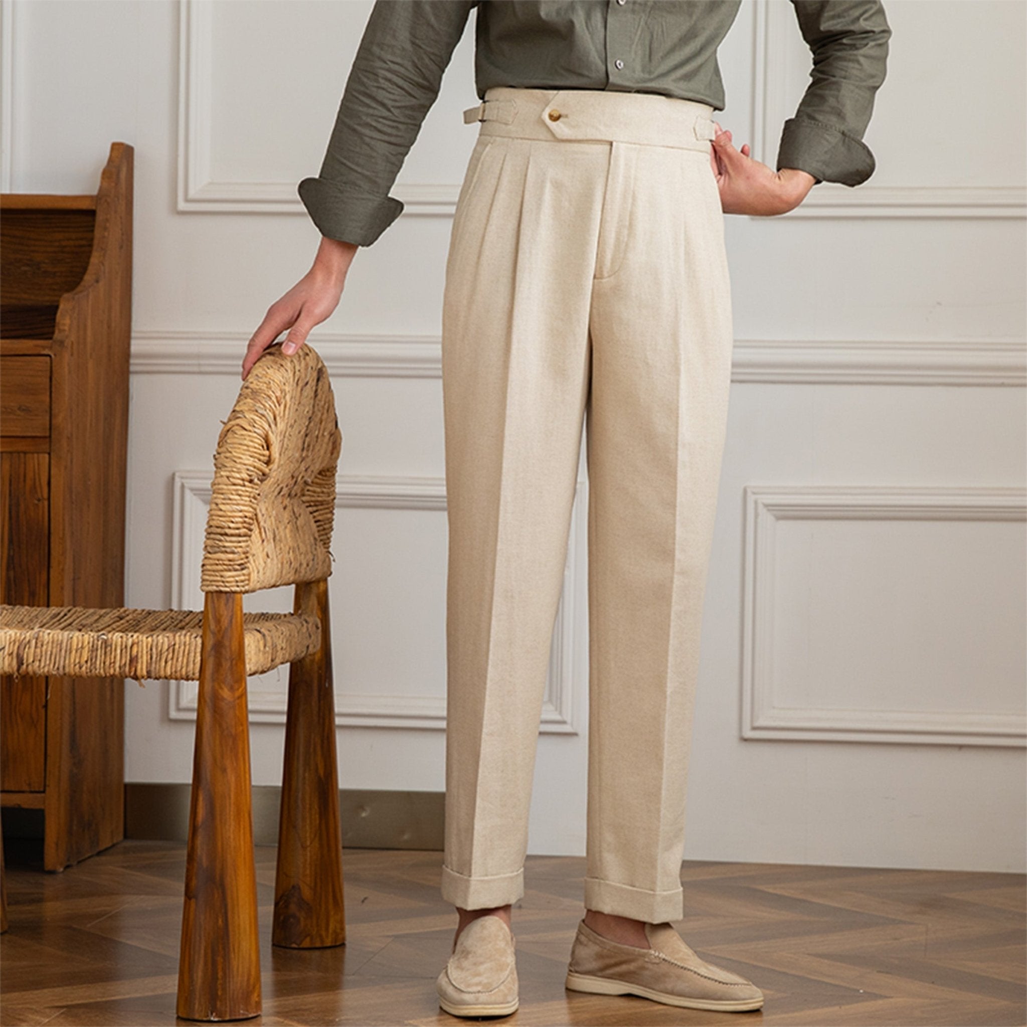 Santo linen trousers