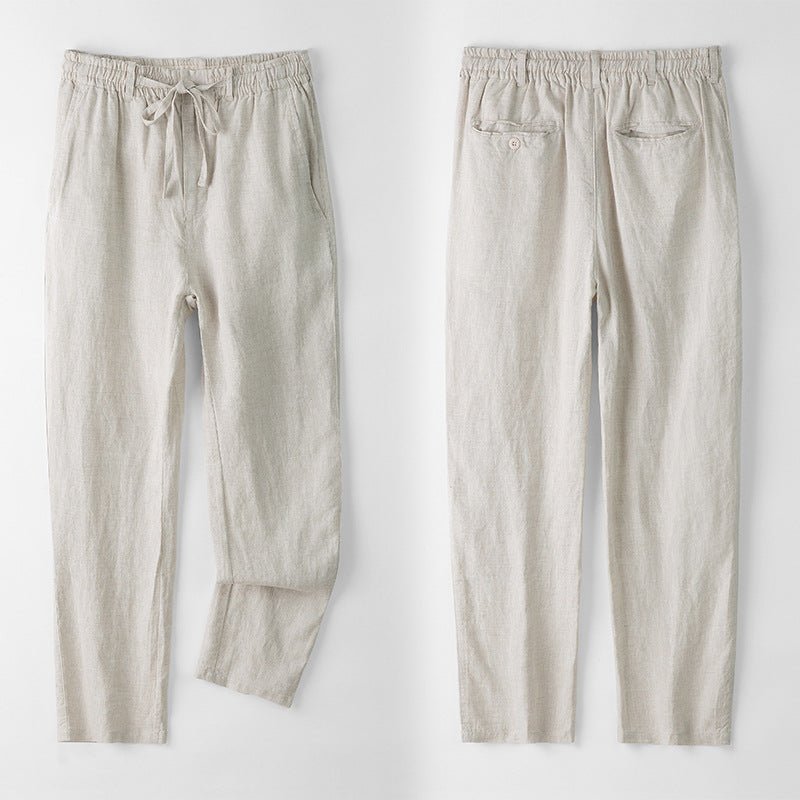 Soleto linen tailored fit chinos