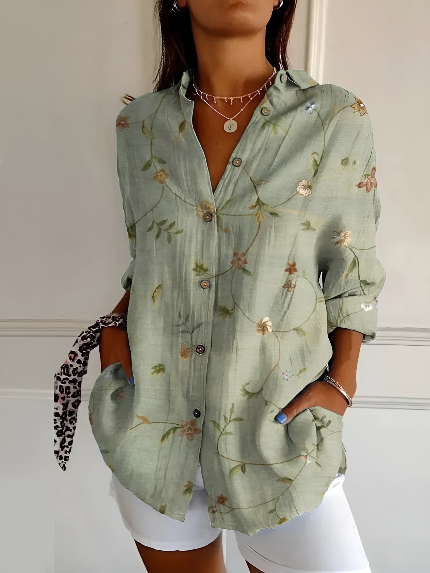 Ava | Floral Breeze Cotton Top